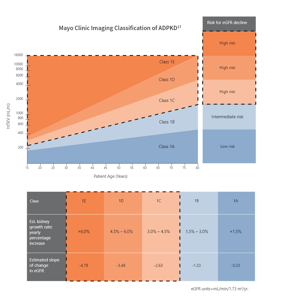Mayo Clinic Imaging Classification of ADPKD, Chart